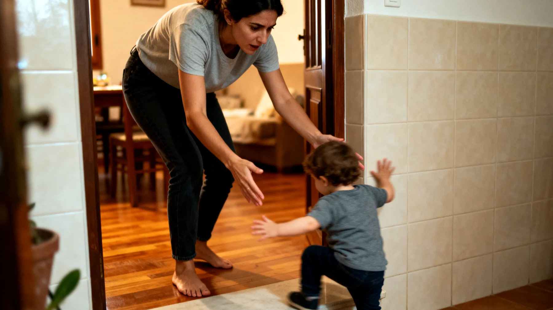 Una madre sobreprotege a su hijo pequeño, anticipándose constantemente a sus necesidades, evitando que se enfrente a situaciones mínimamente desafiantes y tomando decisiones por él, lo que impide el desarrollo de su autonomía, su confianza en sí mismo y su capacidad para tolerar la frustración."