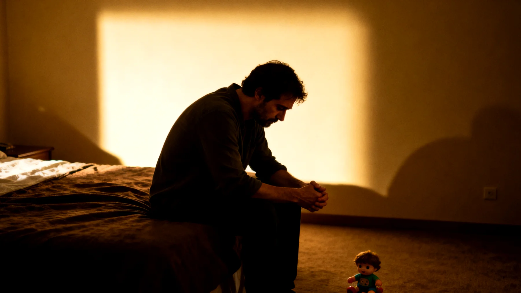 Un padre experimenta sentimientos persistentes de culpa hacia su hijo pequeño, sintiendo que no es suficientemente presente, que comete errores frecuentes en su crianza o que no logra satisfacer adecuadamente las necesidades emocionales y físicas del niño, lo que genera en él un estado de angustia, inseguridad parental y un ciclo negativo que paradójicamente puede afectar aún más la calidad de su rol paterno."